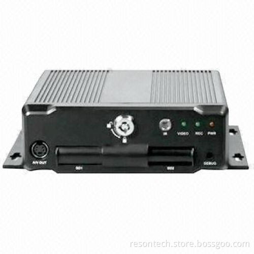 SD Card Mobile DVR for H.264 Compression and 1CH D1+3CH CIF Resolution, 2 SD Cards, RJ45 Ethernet